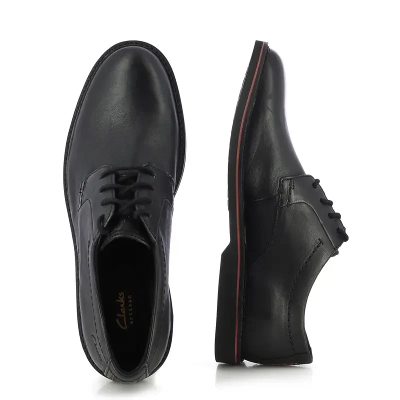 Мъжки Офис Обувки CLARKS – 26173608 ATTICUS LTLACE BLACK — снимка 5