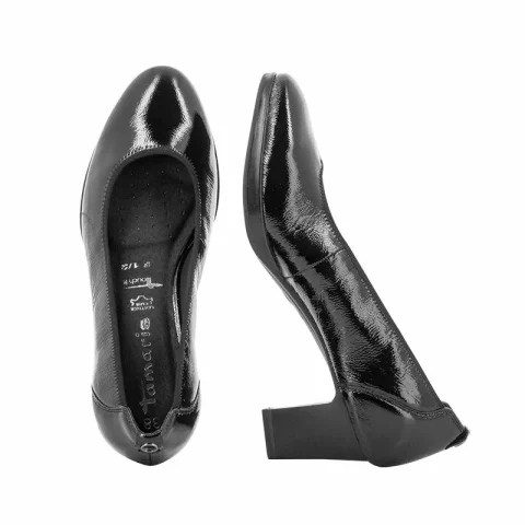 Токчета TAMARIS – 1-1-22446-21 BLACK PATENT — снимка 5