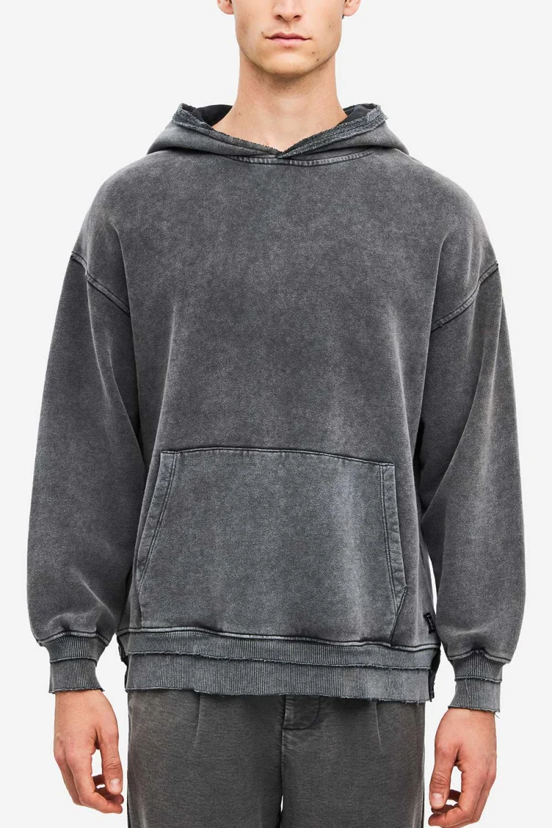Суичър Relaxed Hoodie-Rib Details DLMH000146 vintage grey — снимка 2