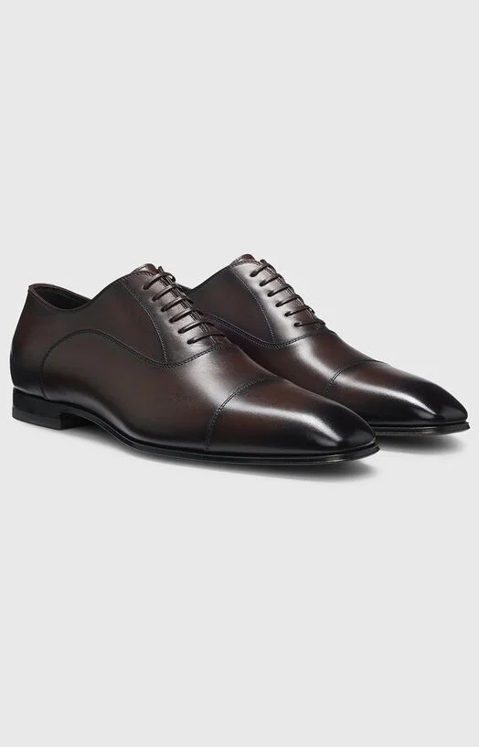 Кожени Оксфорд обувки BOSS BY BECKHAM — снимка 3