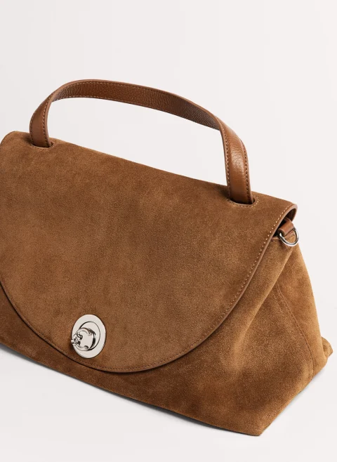 Велурена чанта Coccinelle Nikla Medium — снимка 4
