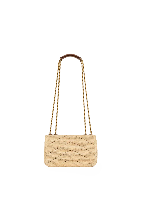 Loulou Mini Shoulder Bag in Raffia — снимка 4