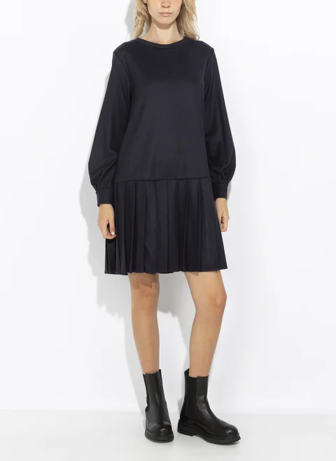 Рокля с плисиран мотив Weekend Max Mara Wkdnavetta — снимка 4