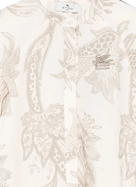 Рокля с асиметричен мотив 'Paisley' Etro Kids — снимка 3