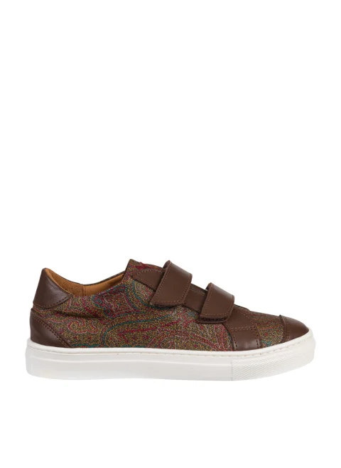 Кецове с детайли от кожа 'Paisley' Etro Kids
