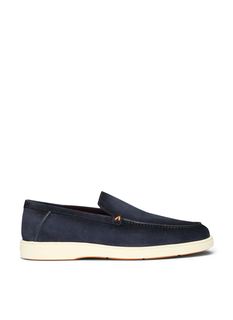 Велурени мокасини Santoni