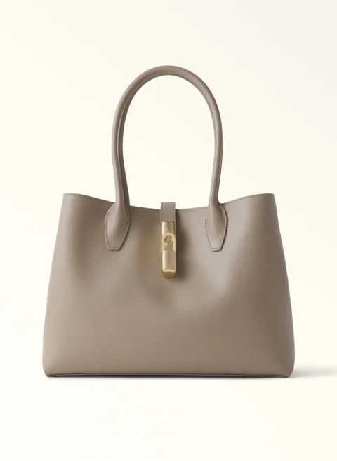 Кожена чанта 'Tote' Furla Goccia Linen