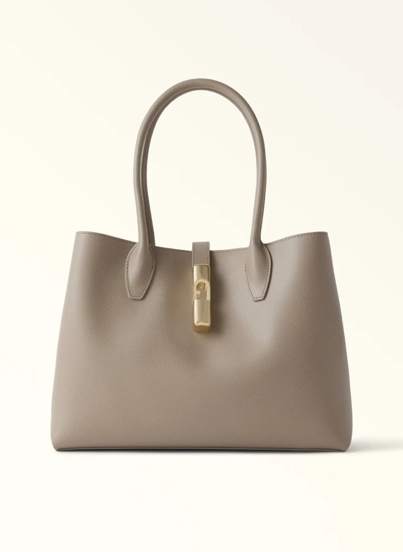 Кожена чанта 'Tote' Furla Goccia Linen