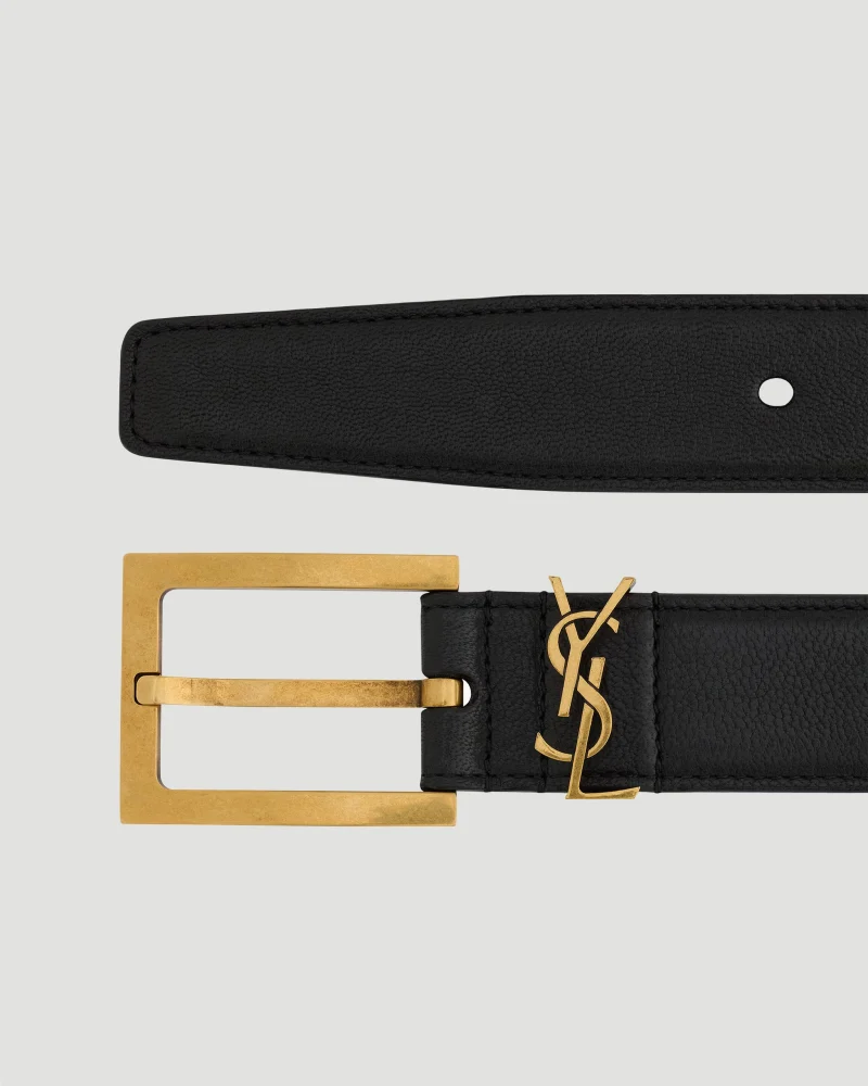 Women's Cassandre Belt in Grained Leather — снимка 2