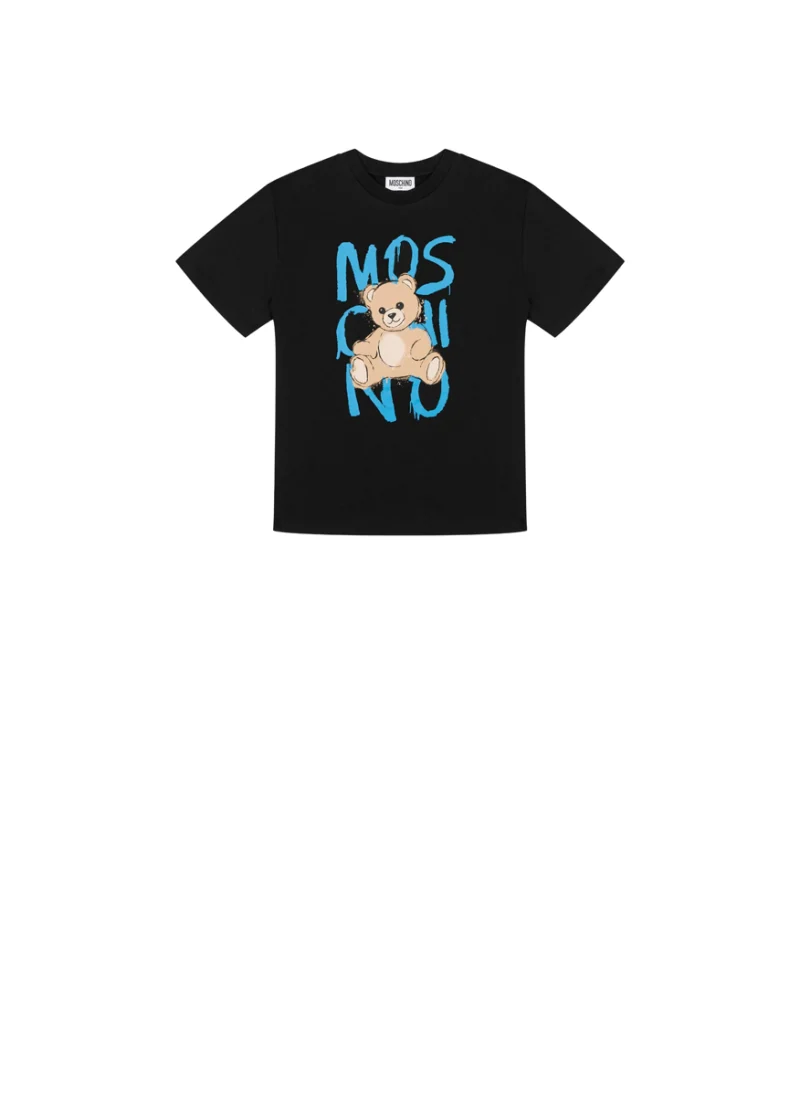 Тишърт с принт 'Teddy bear' Moschino Kids
