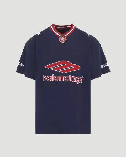 3b Football V-Neck T-Shirt Oversized
