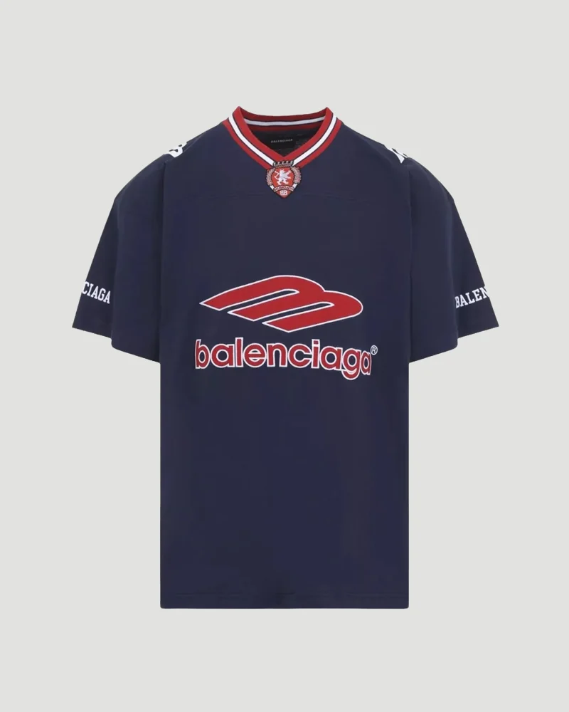 3b Football V-Neck T-Shirt Oversized