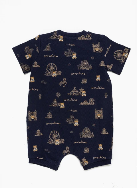 Боди с цялостен принт Moschino Kids — снимка 2