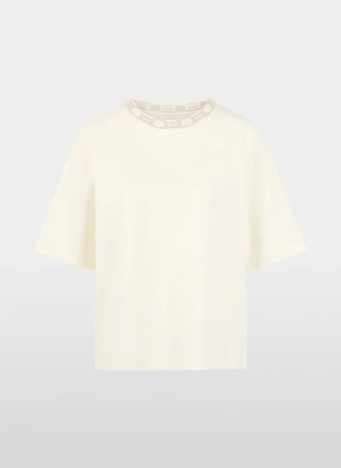 Тишърт с принтиран мотив 'Oversized fit' Marc Cain Sports — снимка 11