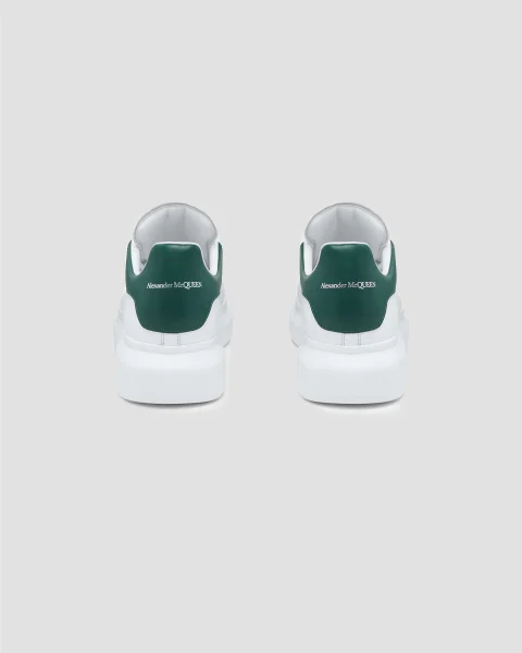 Oversized Sneaker in White and Green — снимка 3
