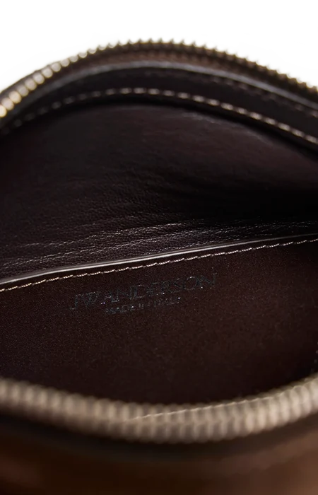 Small Loafer Bag in Brown Suede — снимка 5