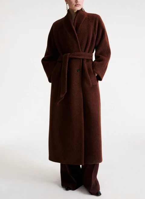 Палто с алпака 'Chevron' Marella Mllpipania — снимка 4