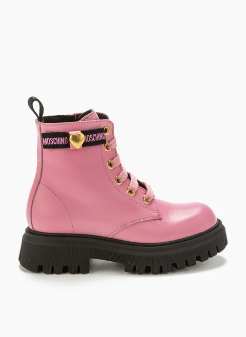 Боти с лого надпис Moschino Kids