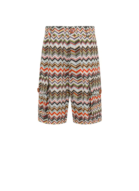 Къс панталон с принт 'Zig-Zag' Missoni Kids