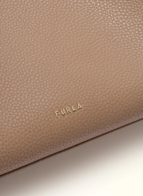 Кожена 'Tote' чанта Furla Ava Toffee Nero — снимка 7