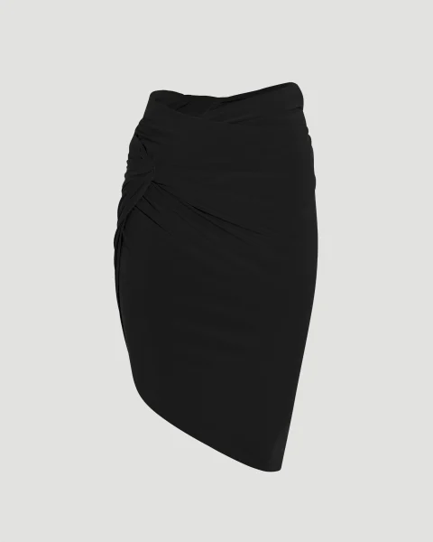 Draped Mini Skirt