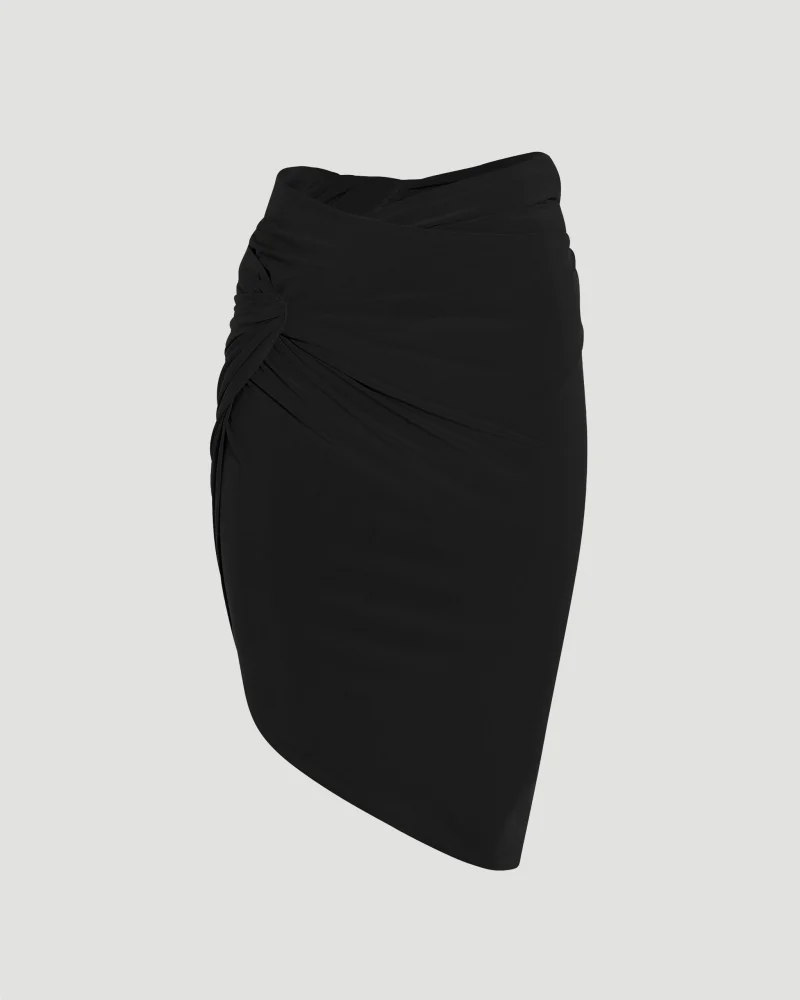 Draped Mini Skirt