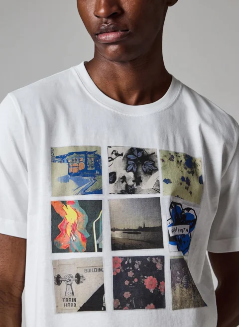 Тишърт с принт 'Squares' PS Paul Smith — снимка 4