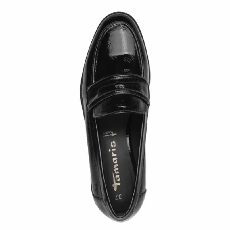 Дамски Лоуфър TAMARIS – 1-24304-41-018 BLACK PATENT — снимка 4
