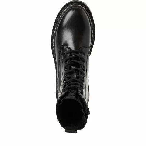 Дамски Кубинки TAMARIS – 1-25276-41-003 BLACK LEATHER — снимка 5