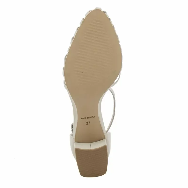 Дамски Сандали На Ток BOTTERO – 360905 OFF WHITE — снимка 4