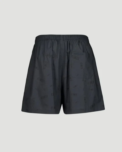 Dark Grey Cotton Pyjama Shorts — снимка 3