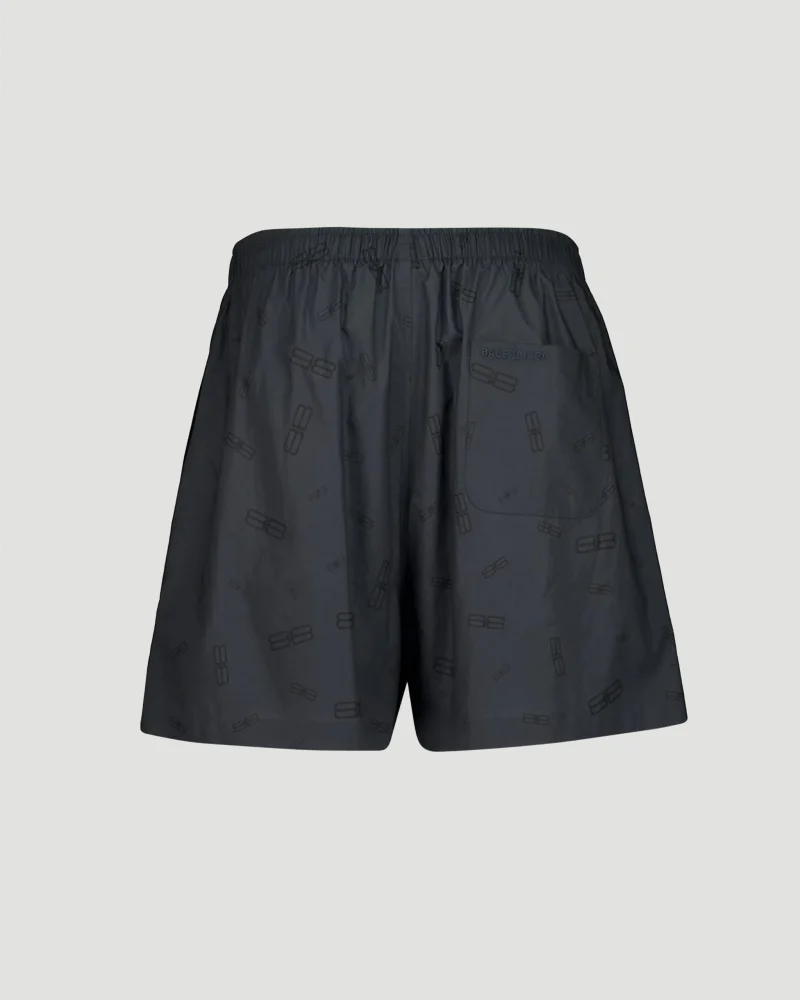 Dark Grey Cotton Pyjama Shorts — снимка 3