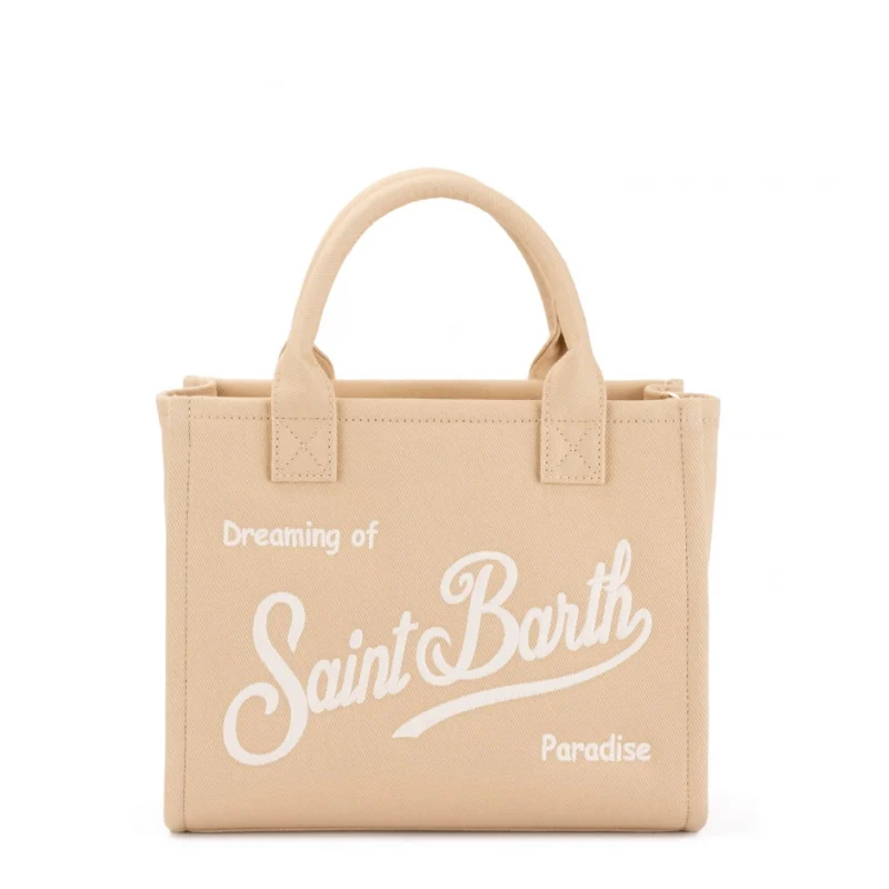 Дамска бежова чанта Vanity SAINT BARTH