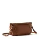 Дамска кафява чанта London Shoulder Small BORBONESE — снимка 3