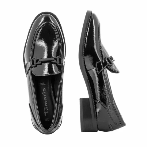 Дамски Лоуфър TAMARIS – 1-1-24301-21 BLACK PATENT — снимка 5