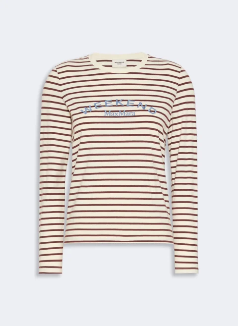 Раирана блуза с лого Weekend Max Mara Wkdcestino