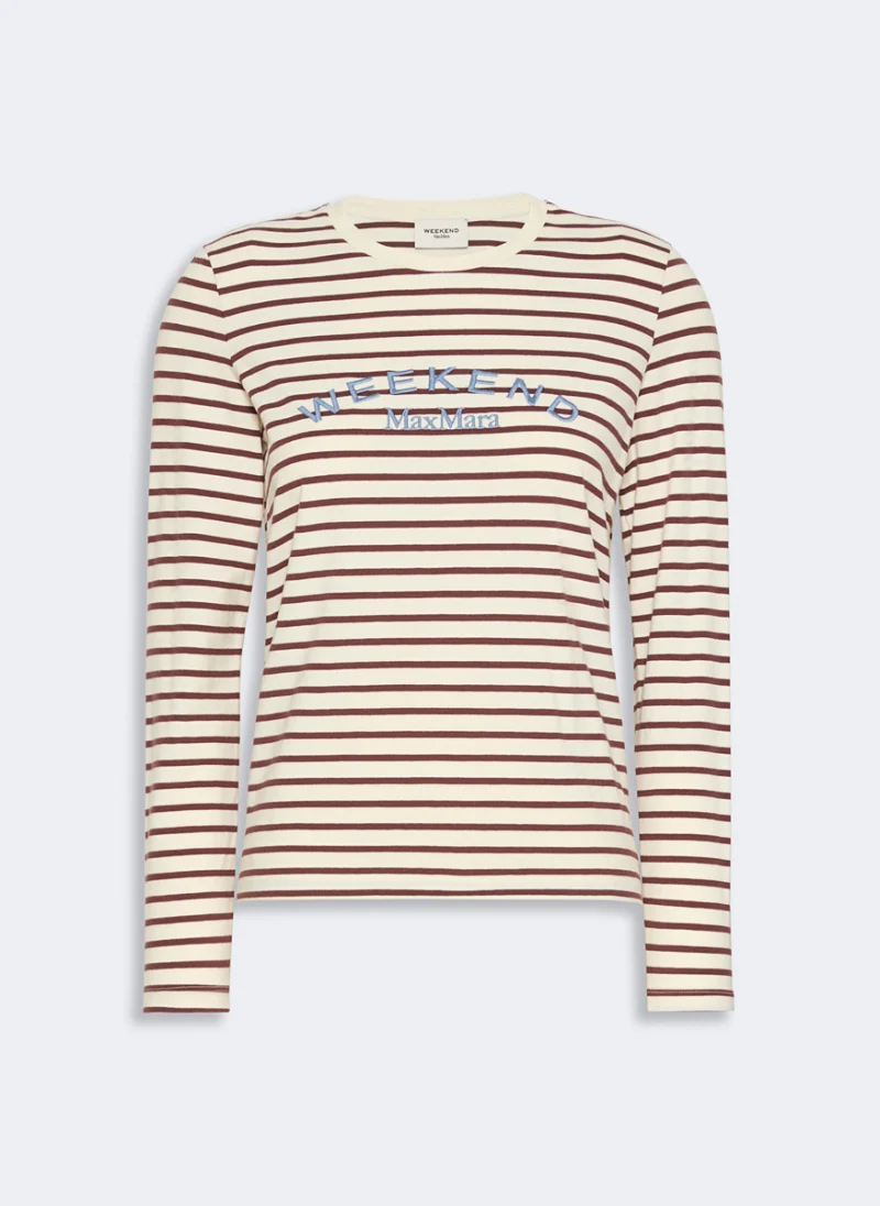 Раирана блуза с лого Weekend Max Mara Wkdcestino