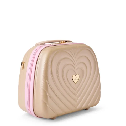 Златна козметична чанта Matelassé Braccialini — снимка 6