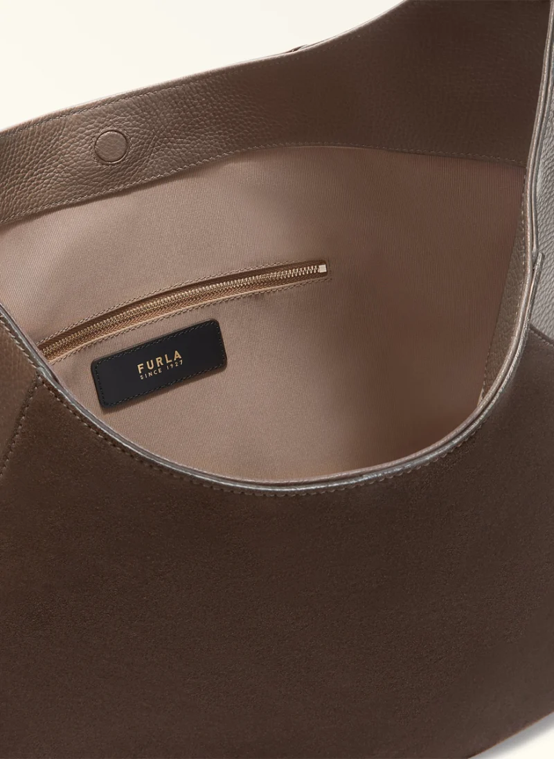 Кожена чанта Furla Lara Тoni Еspresso — снимка 4
