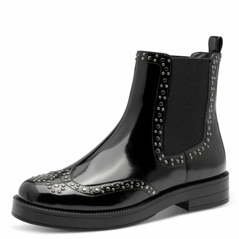 Дамски Равни Боти TAMARIS – 1-25340-45-001 BLACK — снимка 3