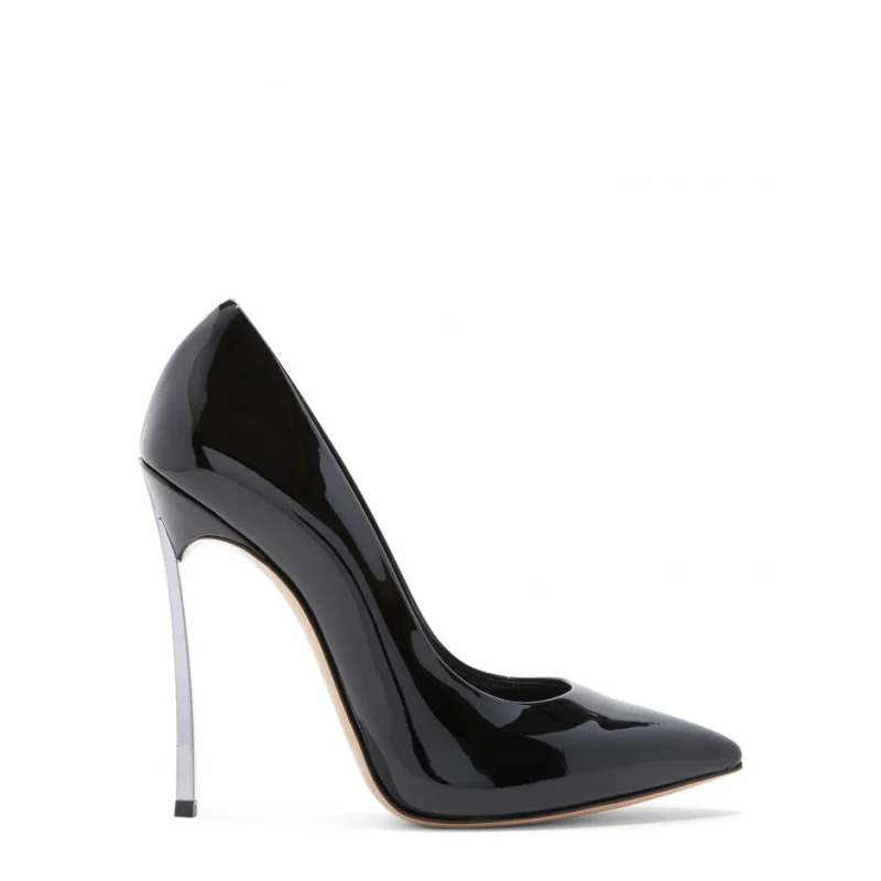 Дамски черни обувки с ток "Blade" Casadei