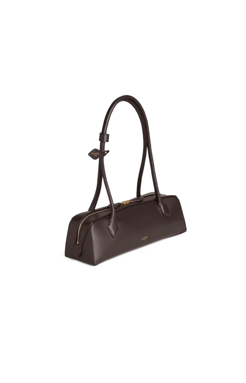 Le Teckel Medium Bag in Dark Brown Calfskin — снимка 2