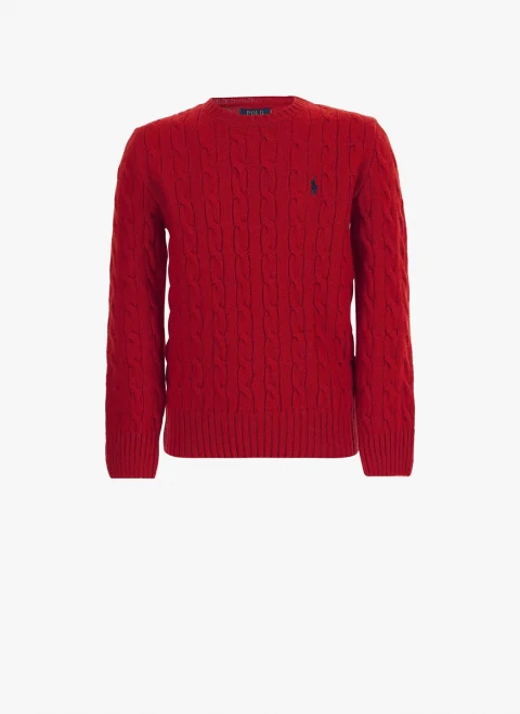 Пуловер 'Cable-Knit' Ralph Lauren Kids 2-7