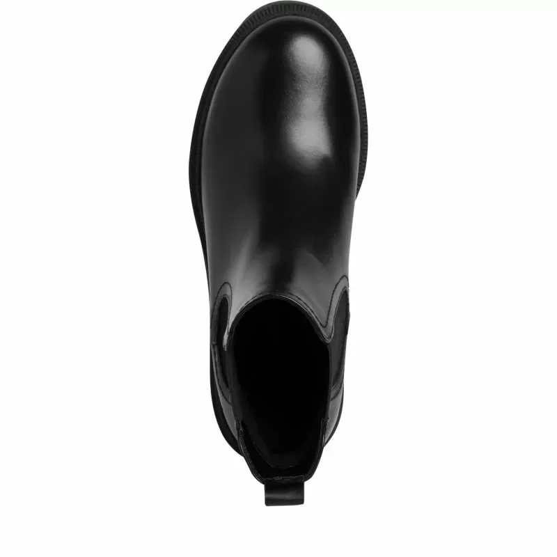 Дамски Боти На Ток TAMARIS – 1-25459-41-003 BLACK LEATHER — снимка 5