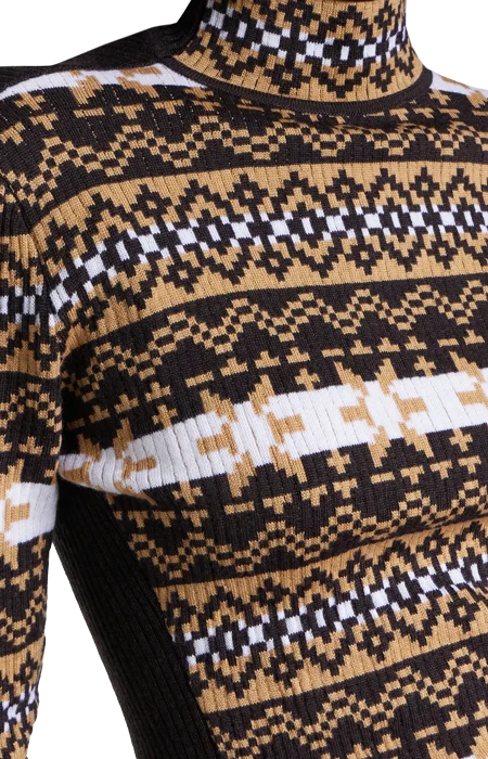 Merino Wool Sweater in Fair Isle Jacquard — снимка 2