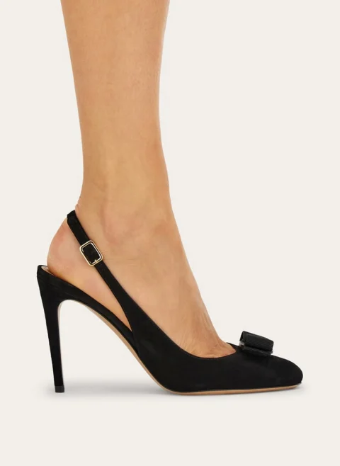 Обувки на ток с панделка Ferragamo — снимка 6