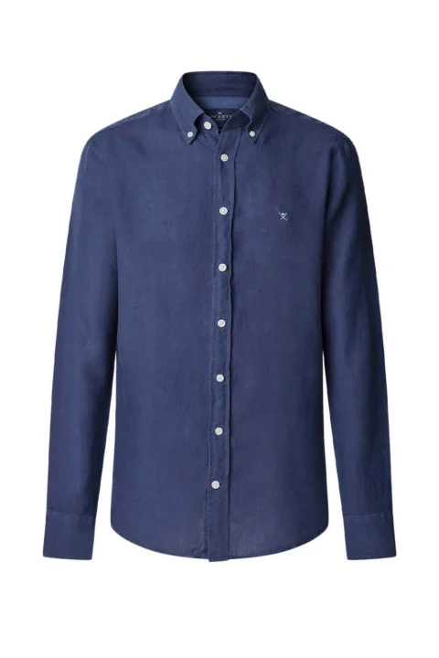 Риза Drop 2 Ess Gmd Linen Brpt HM3010264 591 ink blue