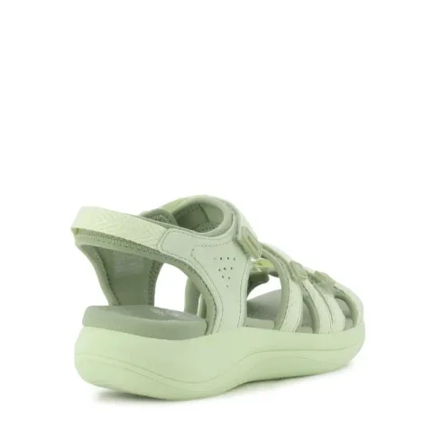 Дамски Спортни Сандали CLARKS – 26186994 MIRA MADI LIGHT OLIVE COMB — снимка 2