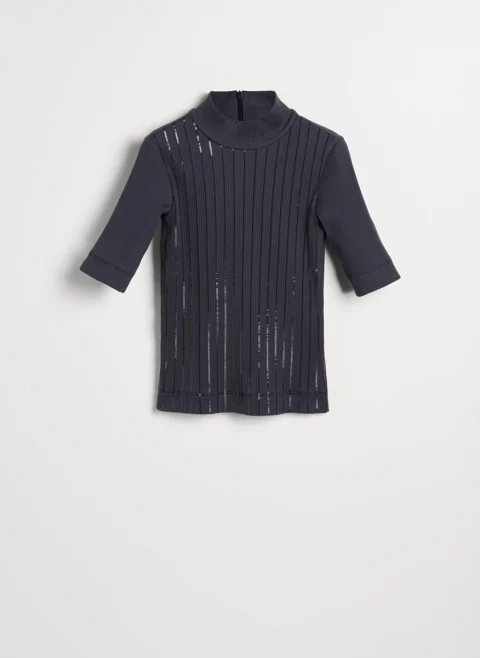 Блуза с пайети Brunello Cucinelli Kids 6