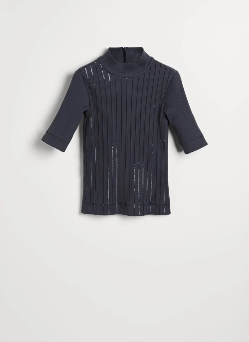 Блуза с пайети Brunello Cucinelli Kids 6